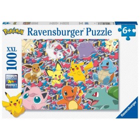 Ravensburger - Puzzle Pokemon gata de lupta 100 piese XXL Ravensburger - 1
